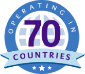 Operating in 70 countries